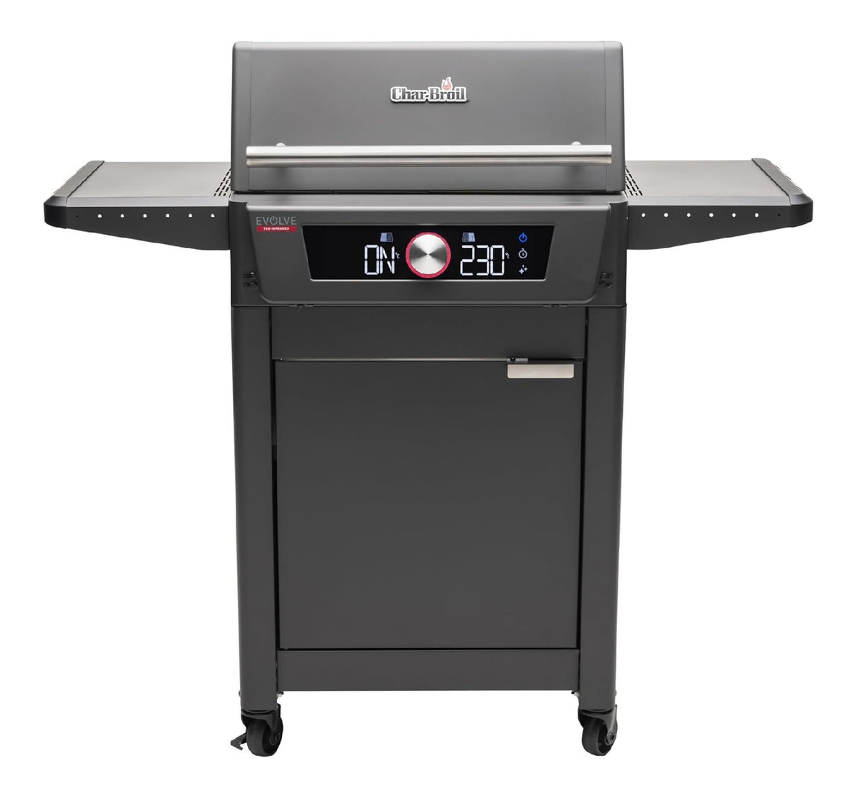 Grill elettrico digitale con timer argento
