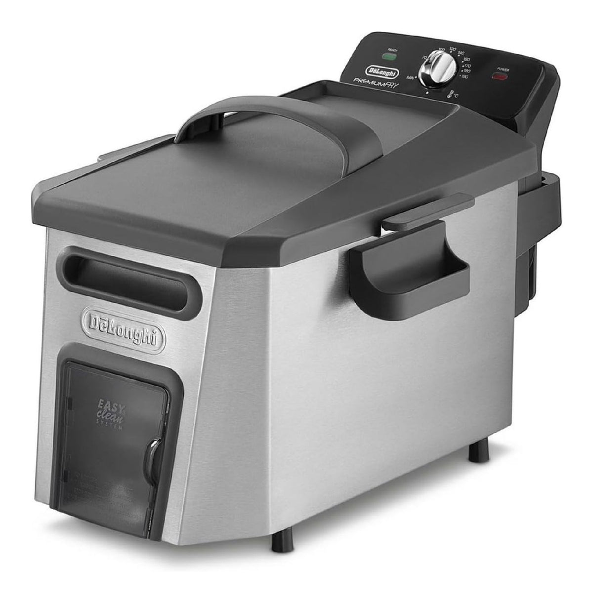 Sistema per frittura De'Longhi friggitrice Singolo Nero, Acciaio