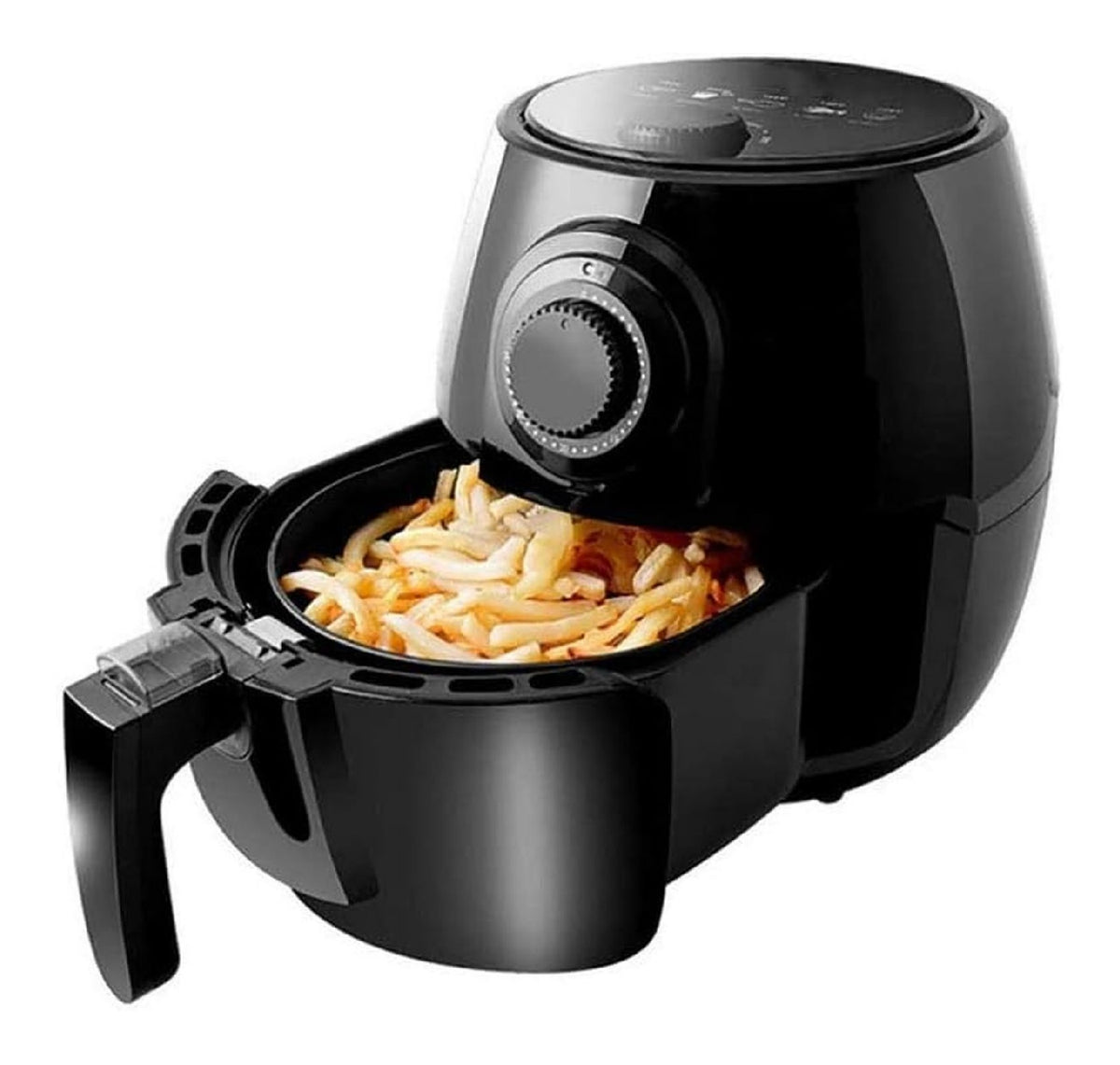 Friggitrice ad aria con timer funzionamento automatico nero 2.6 L con timer