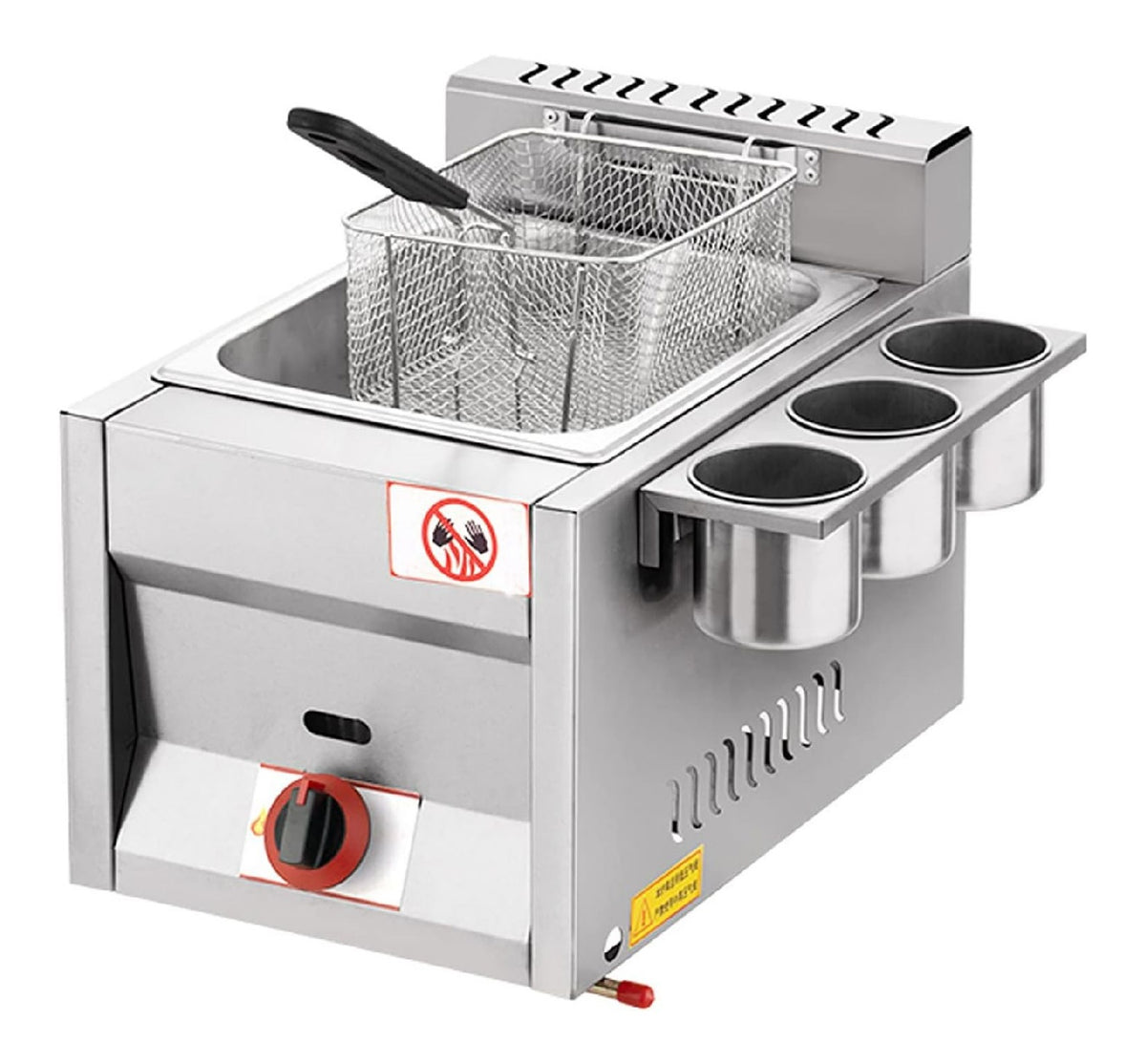 Friggitrice da cucina componenti lavabili rame
