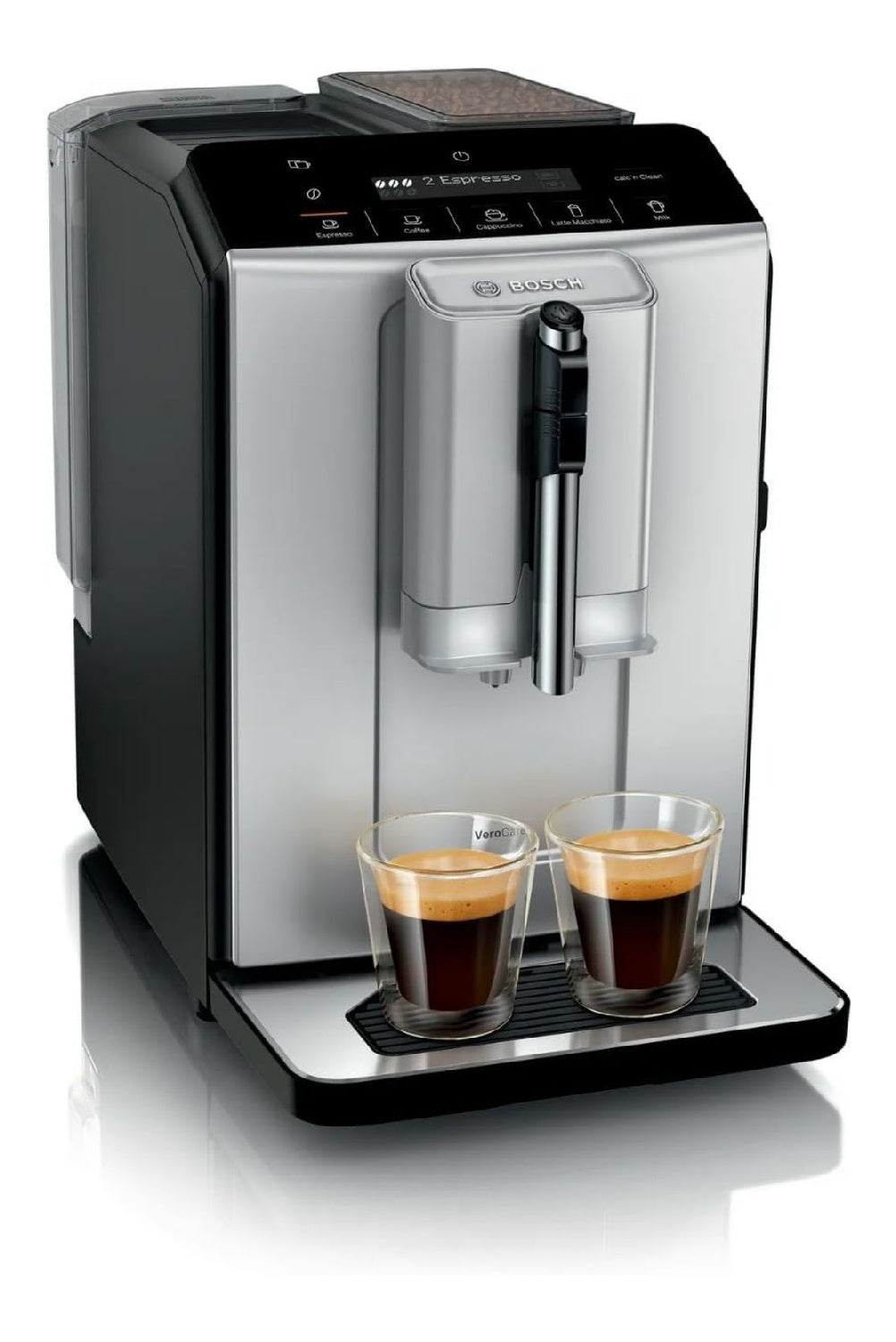 Macchina da caffe automatica con comandi touch funzionamento automatico argento funzionamento automatico