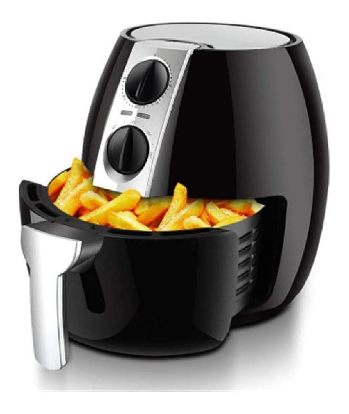 Friggitrice ad aria con timer portatile nero 4.5 L