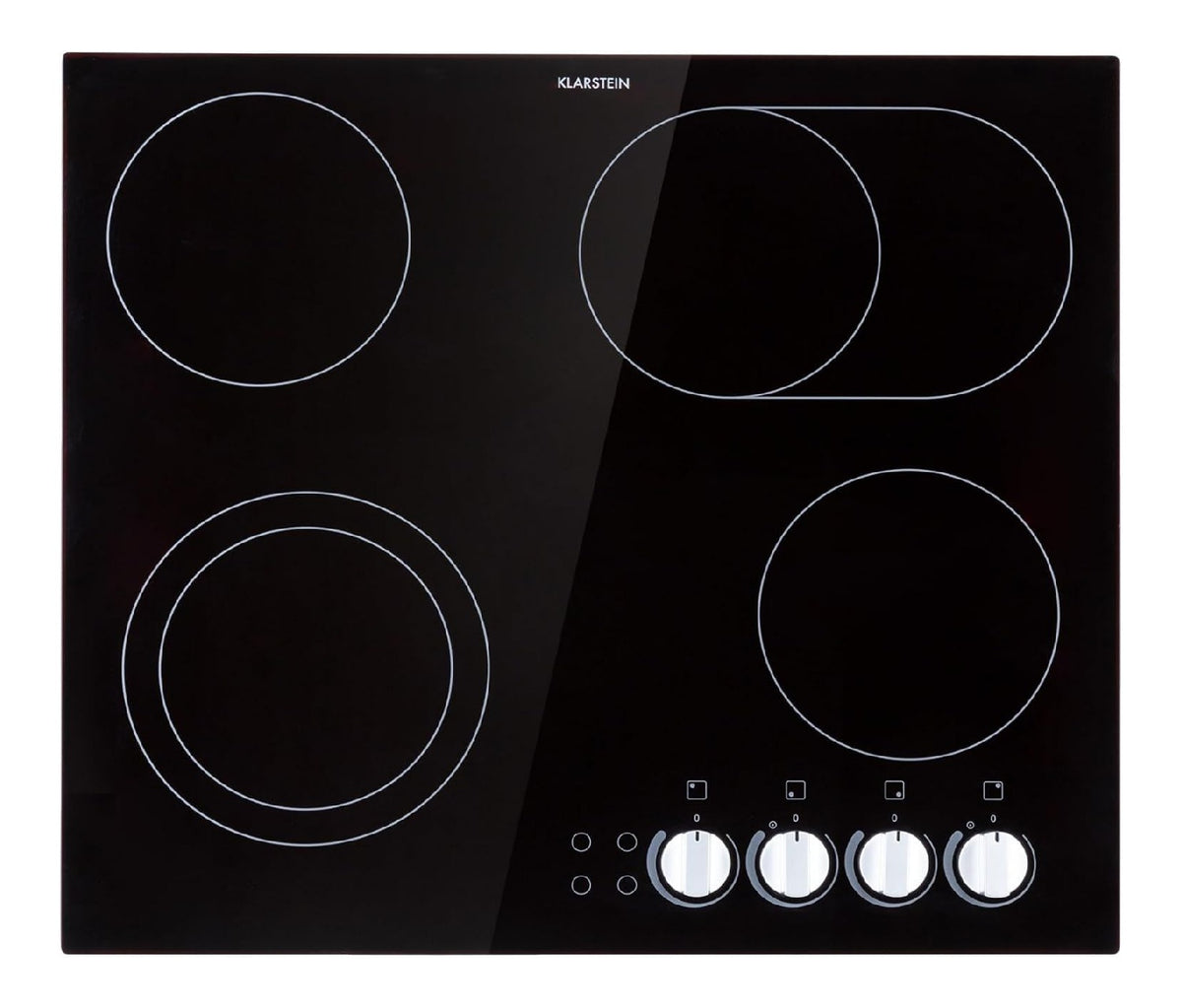 Klarstein Piano Cottura Vetroceramica Fuochi, con comandi touch con timer oro