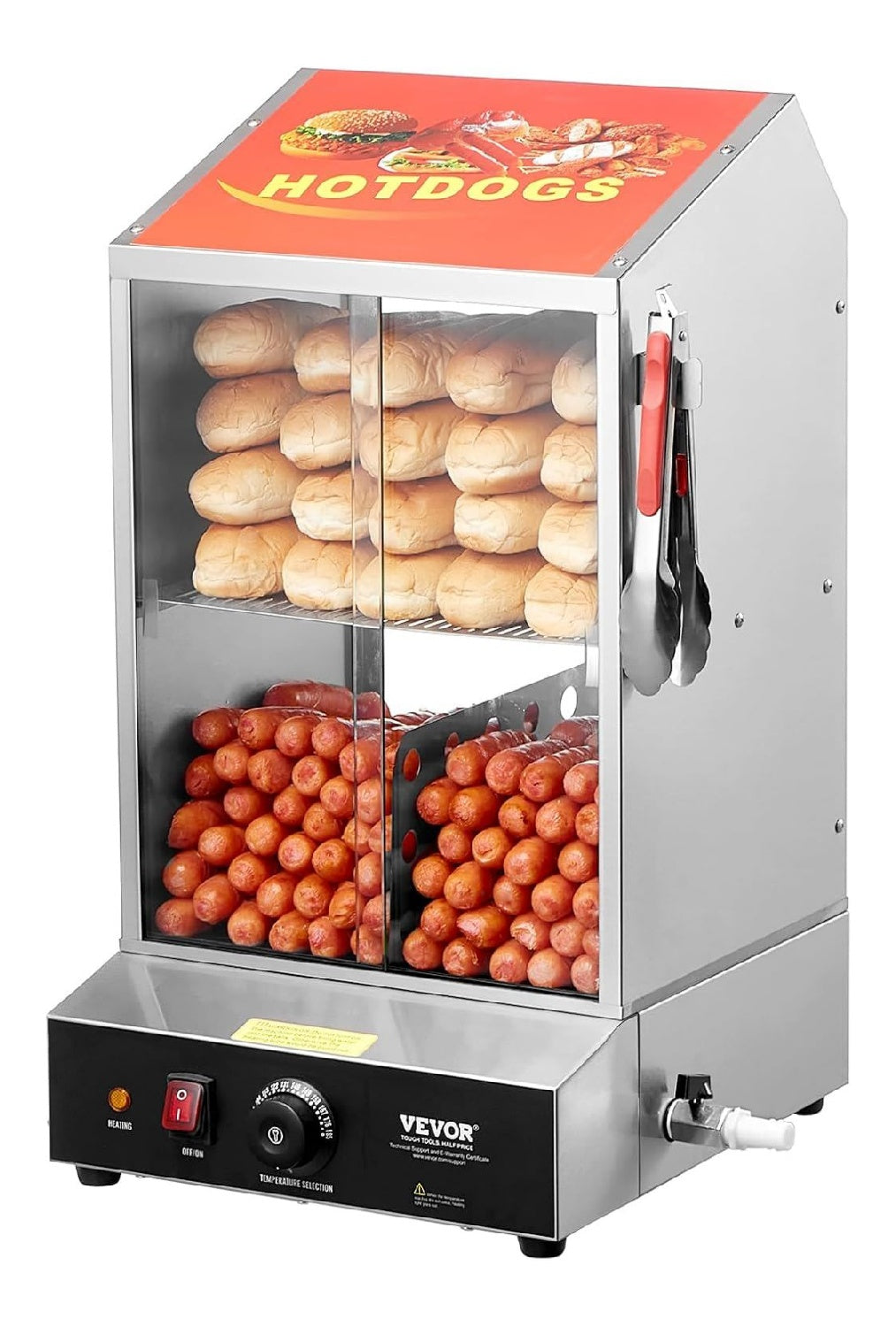 Macchine per Hot Dog Vapore funzione vapore rame