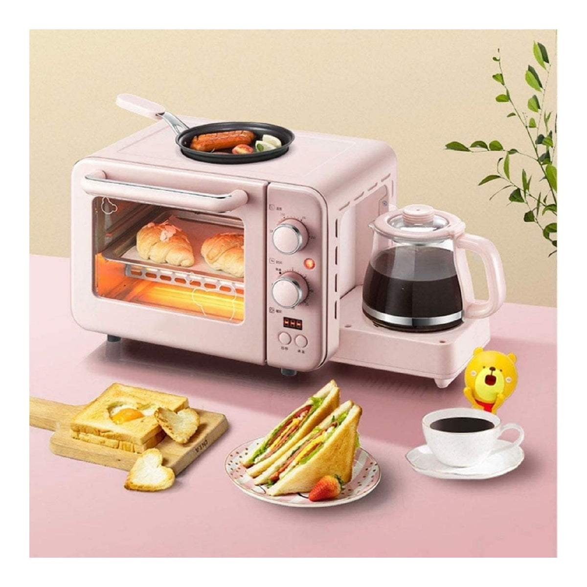 Con timer friggitrice ad aria funzionamento automatico rosa