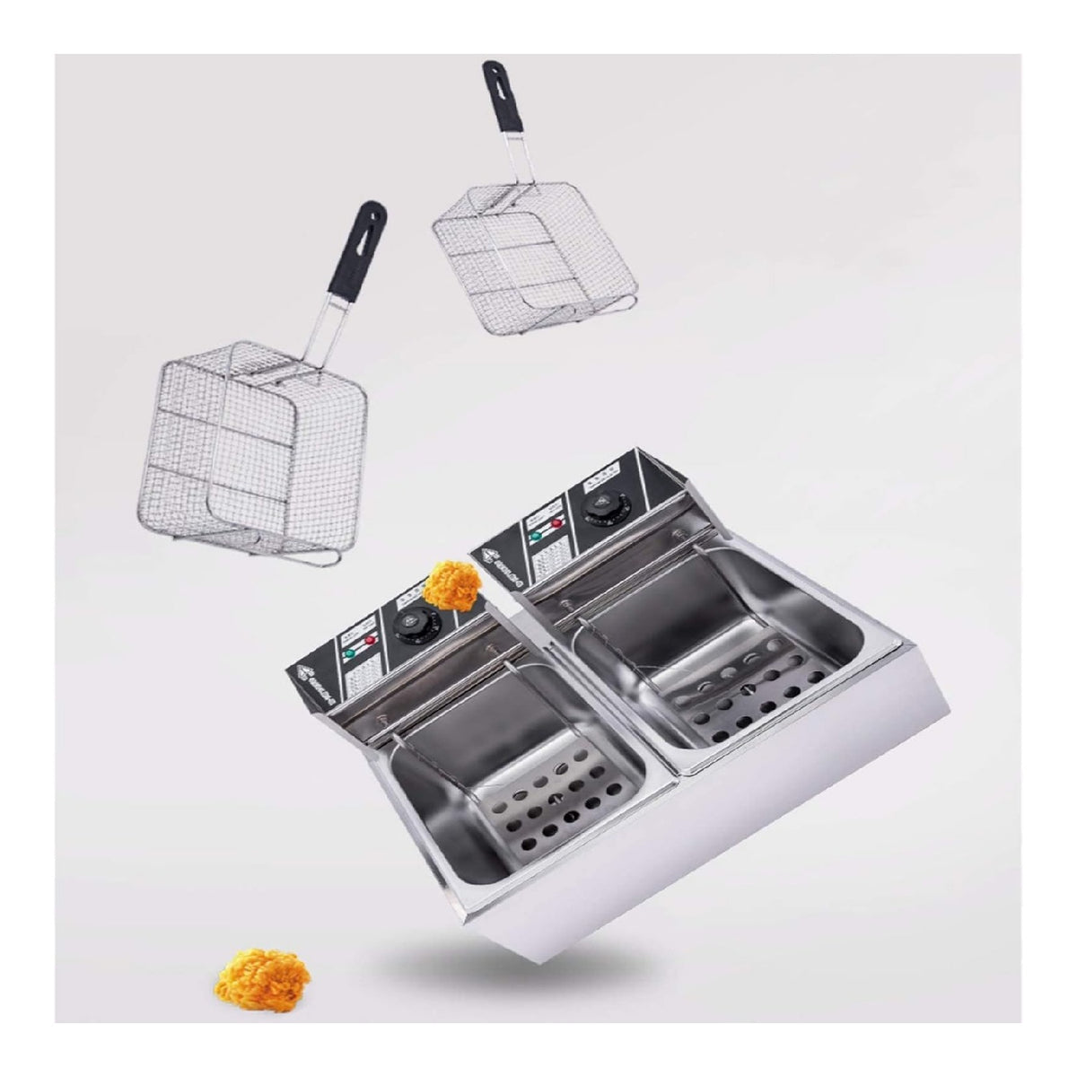 Friggitrice elettrica Friggitrice Commerciale Doppio Serbatoio Friggitrice