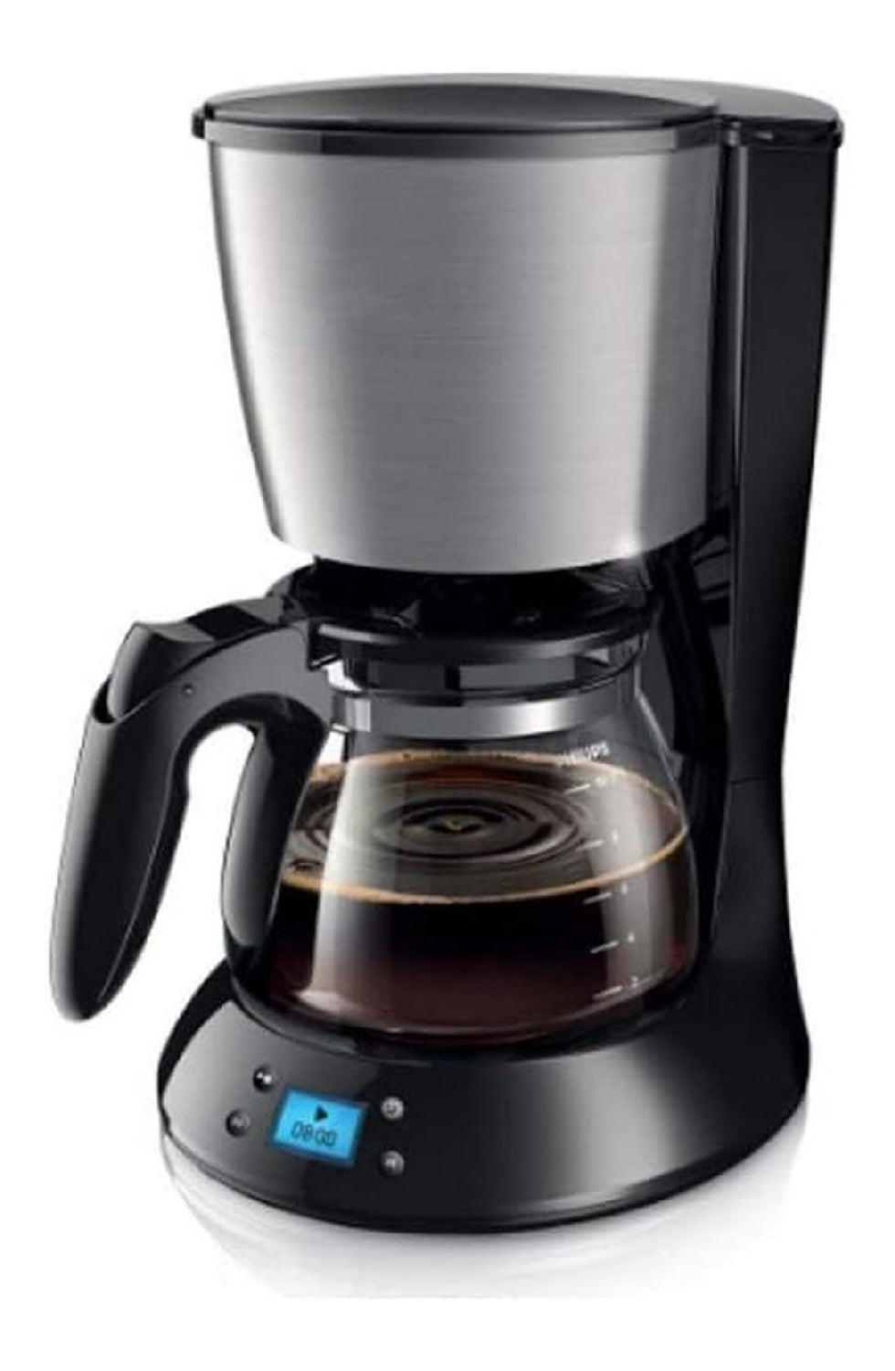 Macchina da caffe portatile con timer nero