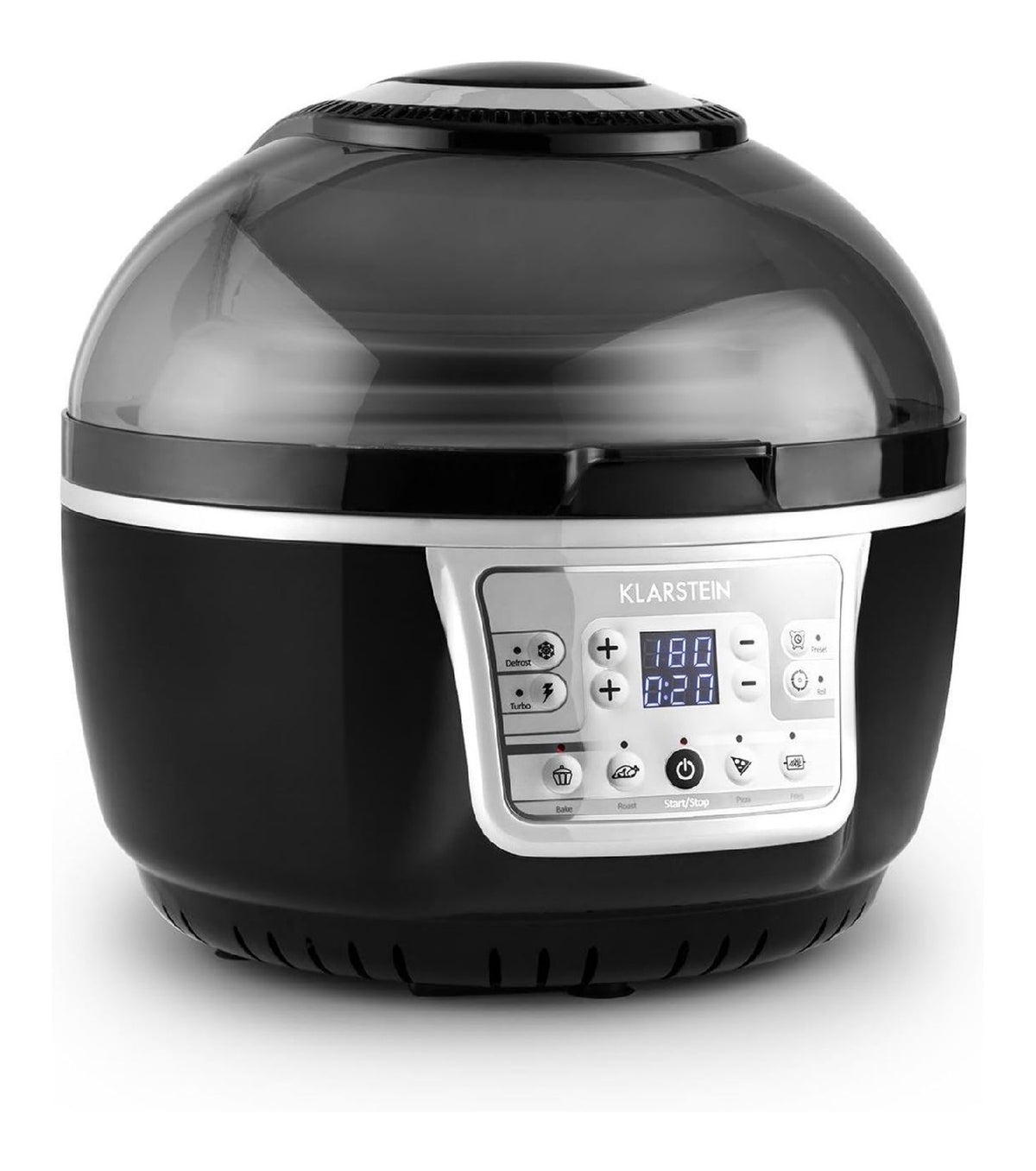 Con timer friggitrice ad aria funzionamento automatico nero