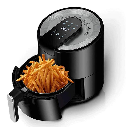 Friggitrice ad aria digitale con comandi touch rosso controllo digitale rivestimento antiaderente