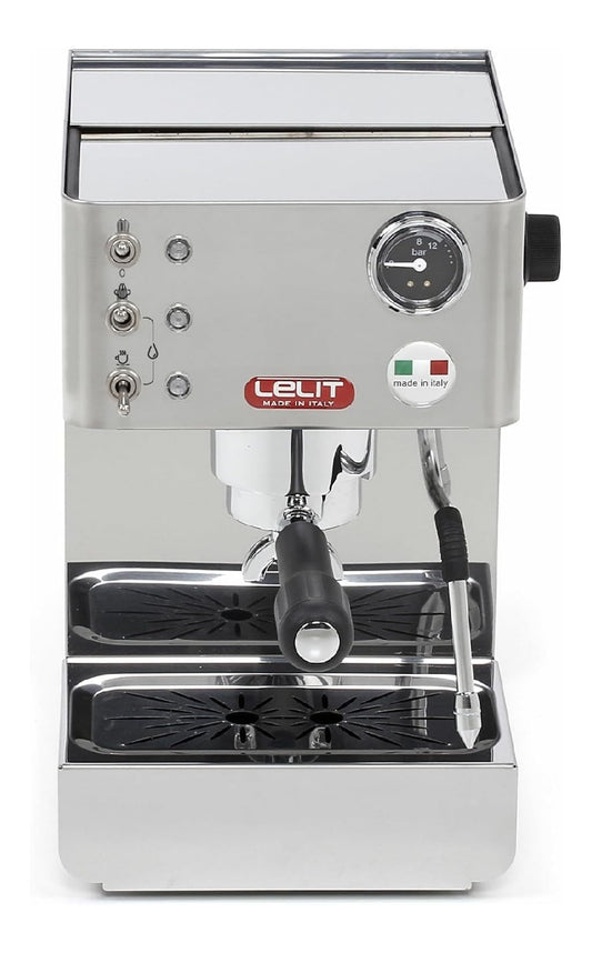 Macchina da caffe funzione vapore in acciaio inox argento