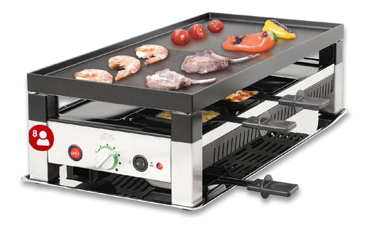 Apparecchio per uso domestico Solis Barbecue tavolo griglia elettrica persone, griglia interna argento