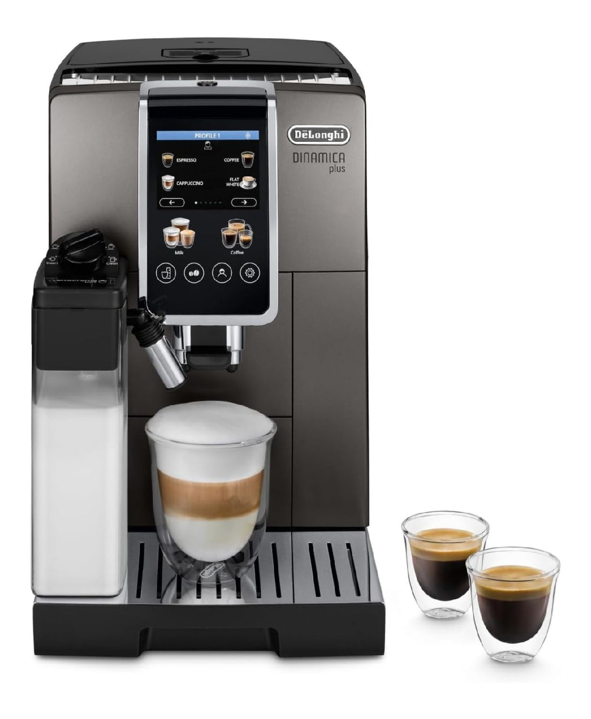 Longhi Perfetto Dinamica Plus ECAM380.95.TB, con comandi touch funzionamento automatico crema