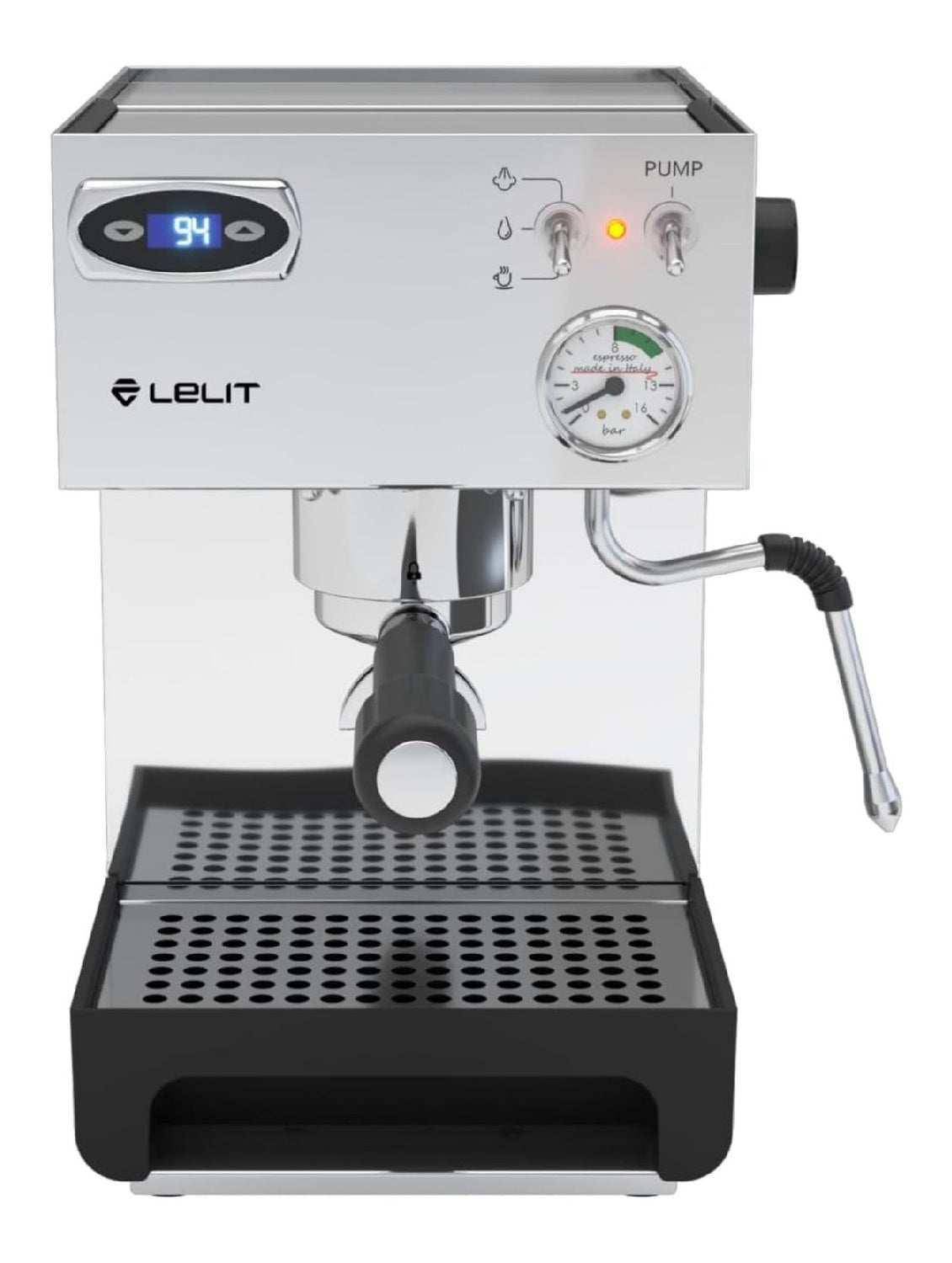 Macchina da caffe con programmi automatici in acciaio inox argento