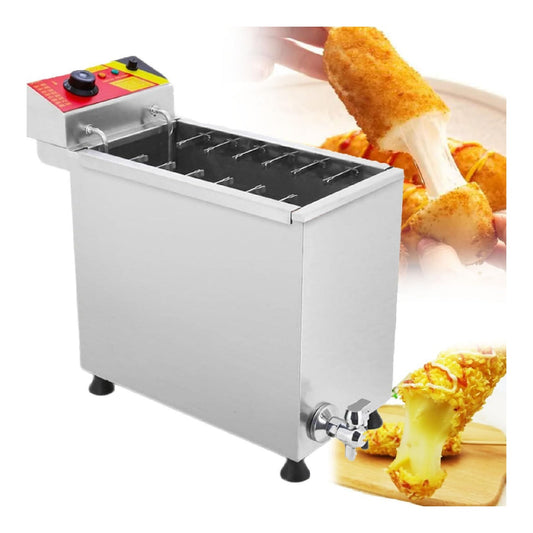 Friggitrice da cucina Friggitrice Elettrica Professionale, Grande capacita Litri Dog, Salsicce, oro