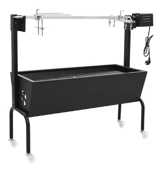 Griglia elettrica per barbecue acciaio funzionamento automatico in acciaio inox argento