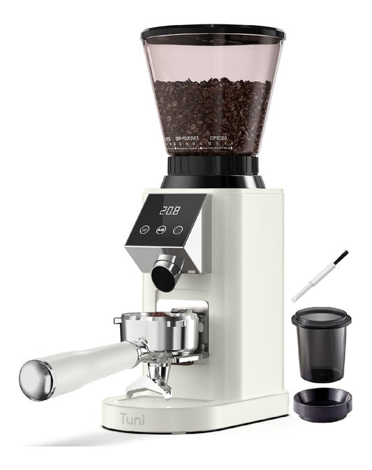 Macinatore per caffe con timer con macinacaffe rosso
