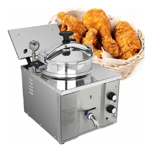 Friggitrice da cucina Friggitrice Pressione Professionale Banco Pollo Fritto Alta Pressione rosso