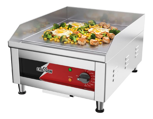 Piastra Elettrica Commerciale 2500W,Plancha Elettrica temperatura regolabile rosso