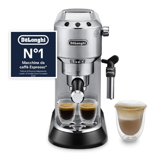 Macchina espresso funzionamento automatico funzione vapore argento 1 L