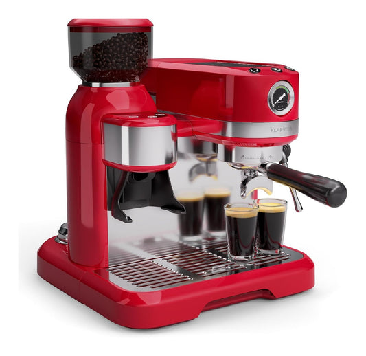 Klarstein Bella Cafe Macchina per funzionamento automatico rosso