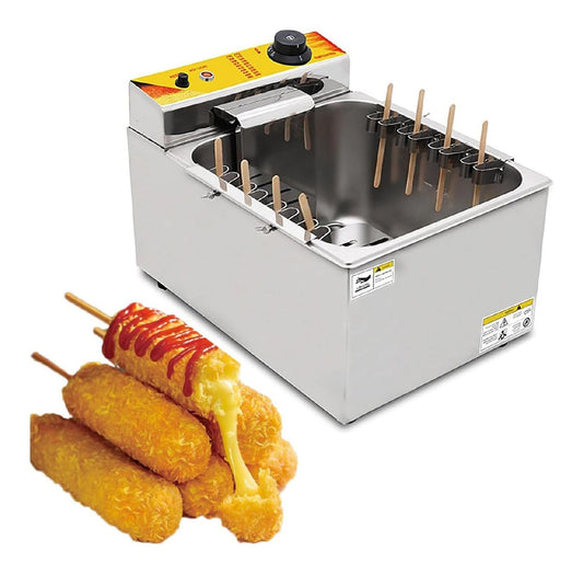 Sistema per frittura Friggitrice Elettrica Automatica Commerciale Litri Grande capacita Bastoncini oro