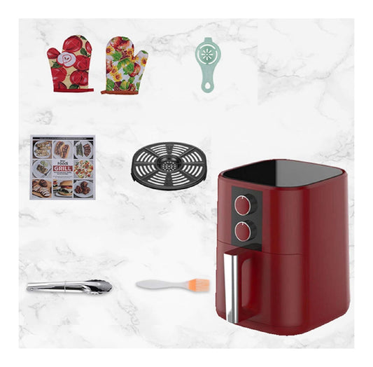 Friggitrice ad aria digitale con timer nero 5 L