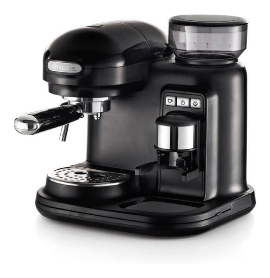 Macinacaffe elettrico con macinacaffe nero