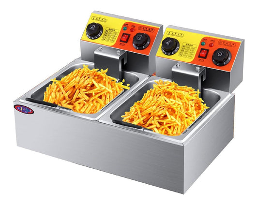 Friggitrice da cucina con timer funzionamento automatico oro 10 L