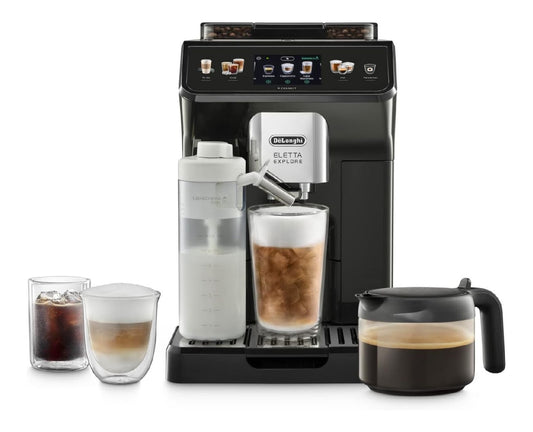 Macchina da caffe con comandi touch funzionamento automatico grigio