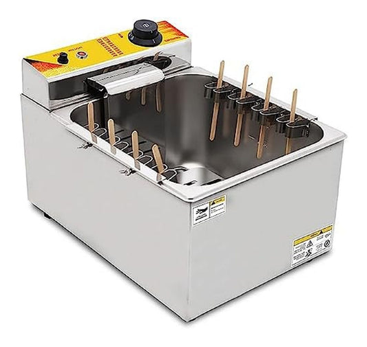 Funzionamento automatico friggitrice da cucina temperatura regolabile nero