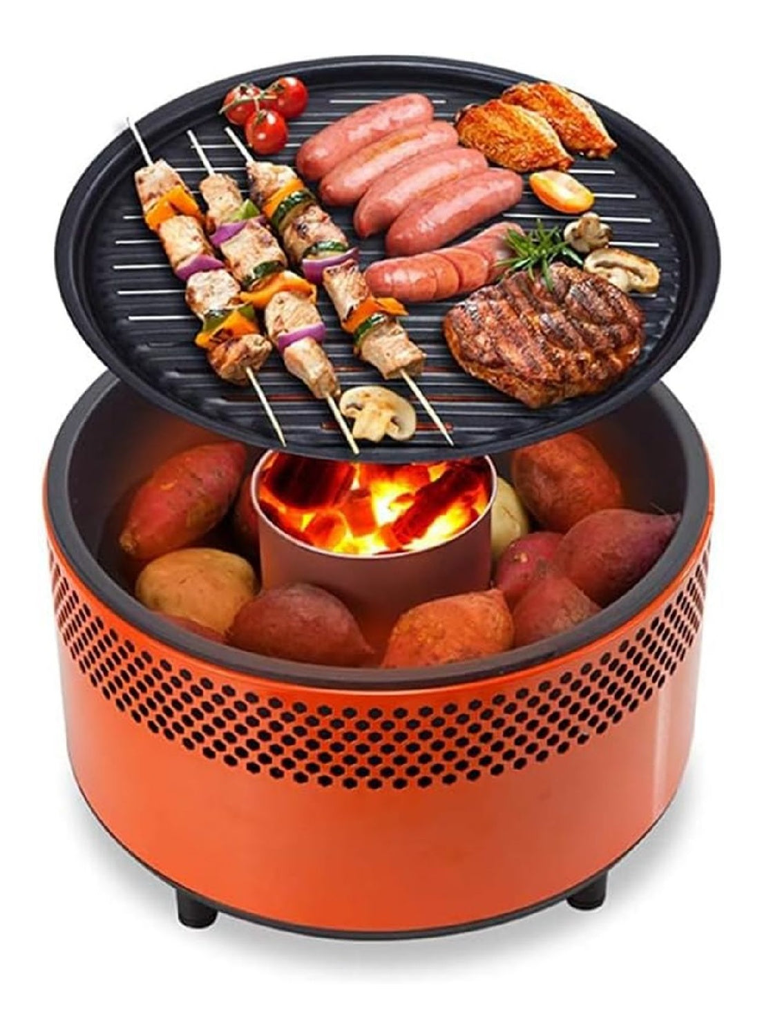 Grill elettrico nero formato compatto