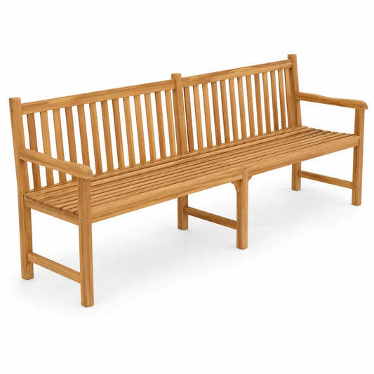 Panca da esterno in legno di teak 180x60x90