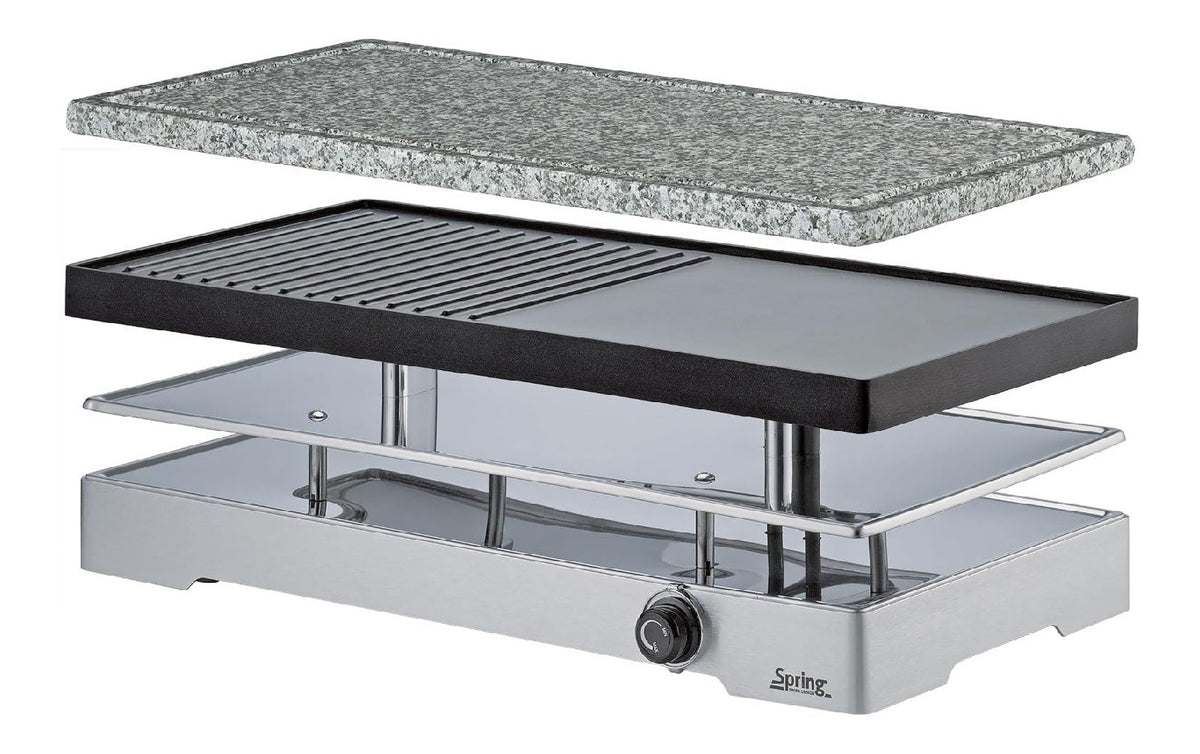 Spring DUO Raclette persone Barbecue nero