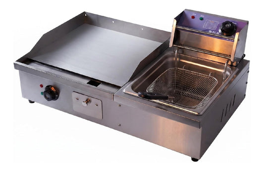 Friggitrice da cucina Combinato Piastra Griglia Friggitrice Elettrica