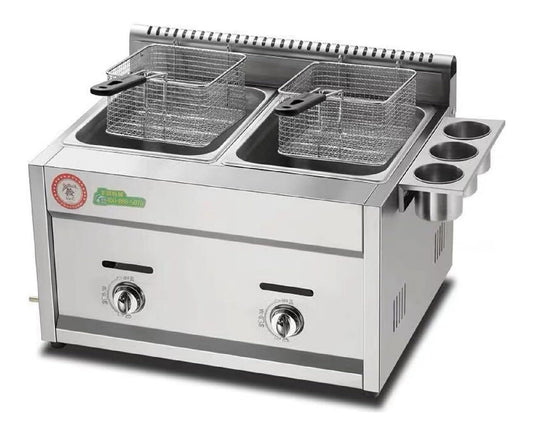 Friggitrice da cucina Friggitrice professionale, serbatoio friggitrice doppio