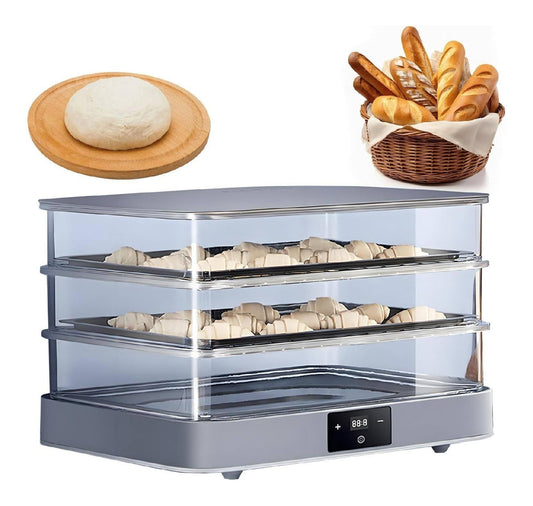 Macchina per lievitazione elettrica dell con timer funzionamento automatico rosso