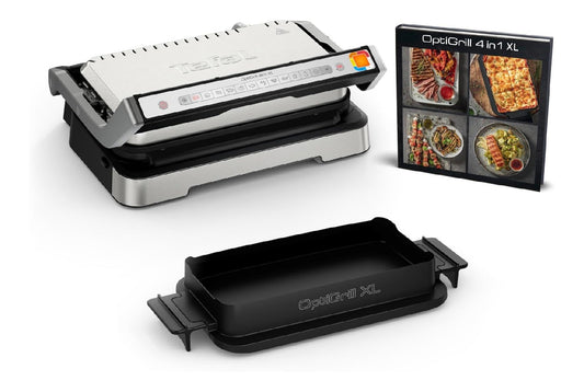 Tefal OptiGrill Griglia contatto con funzionamento automatico argento