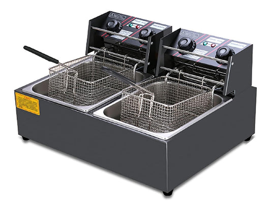Friggitrice da cucina con timer oro