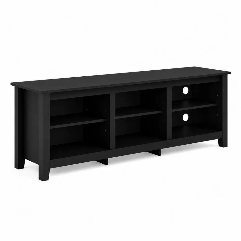 Mobile TV nero in MDF 150x45x50
