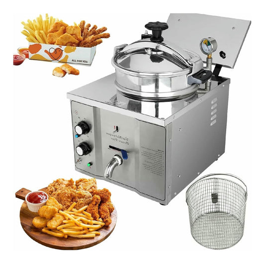 Sistema per frittura Friggitrice Elettrica Pressione Commerciale, Alta