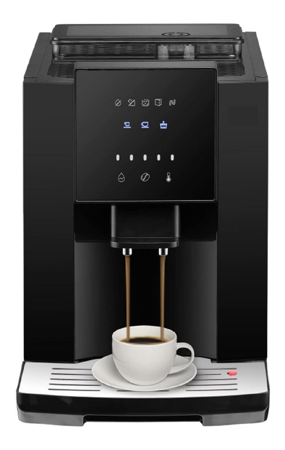 Macchina da caffe automatica con comandi touch funzionamento automatico rame