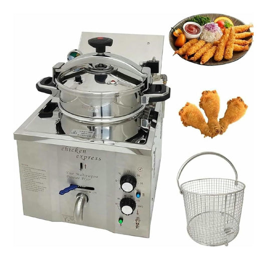 Sistema per frittura Friggitrice Pressione Elettrica Banco, Litri