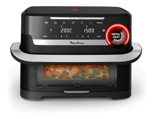 Friggitrice ad aria doppio cestello nero 9 L