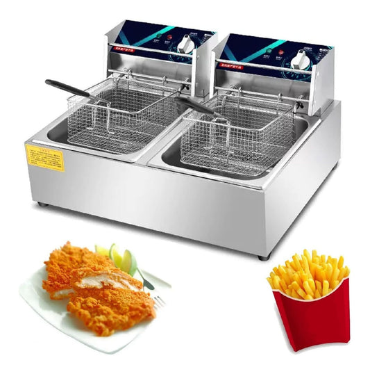 Friggitrice elettrica 20 L componenti lavabili rosso