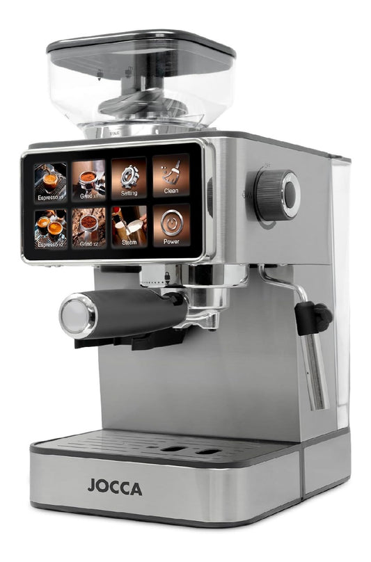 Macchina espresso 1.3 L con comandi touch argento