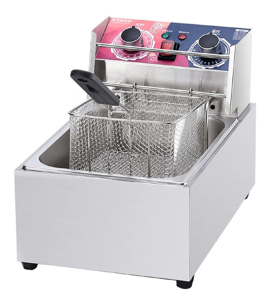 Con timer friggitrice da cucina nero