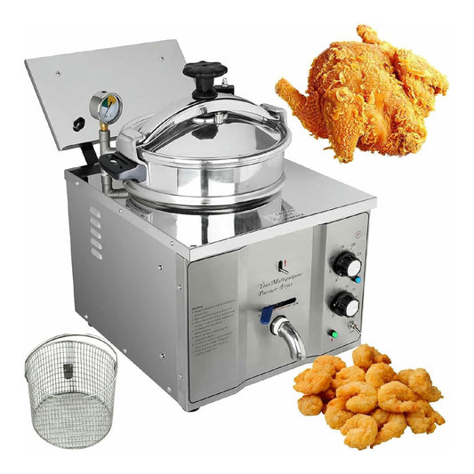 Sistema per frittura Friggitrice Pressione Commerciale Banco, Friggitrice