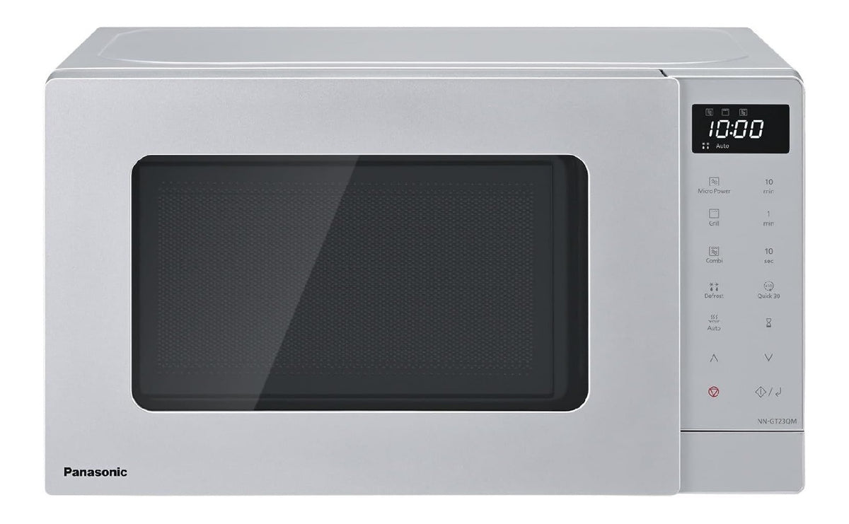Forno a microonde con timer funzionamento automatico argento