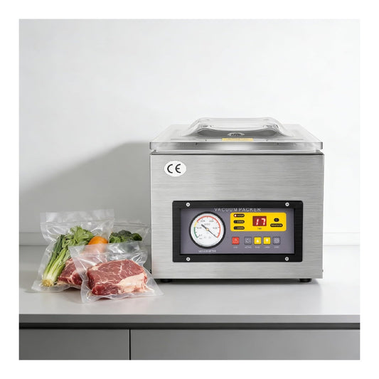 Macchina sottovuoto camera DZ-260S, macchina in acciaio inox funzionamento silenzioso argento