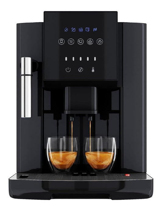 Macchina espresso con comandi touch funzionamento automatico rame
